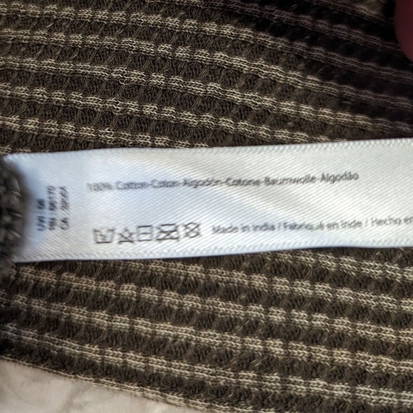 Free PEOPLE FP ONE Interlaken thermal side tie top green medium - Picture 8 of 13